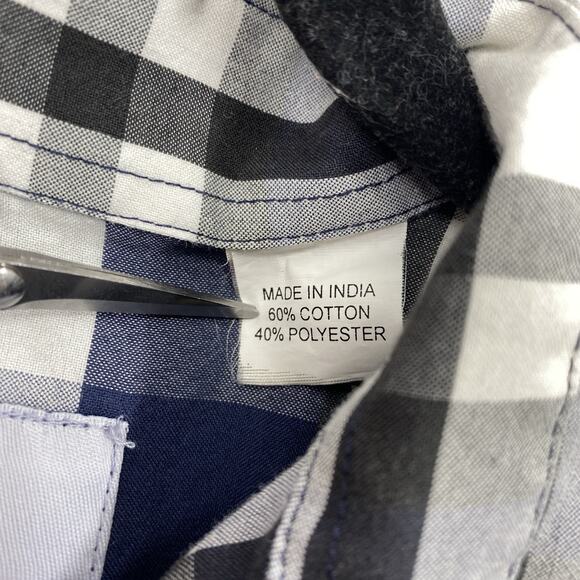 Flying Hoss Pearl Snap Shirt Men size Medium Plaid Long Sleeve Western Ranch - Picture 5 of 11